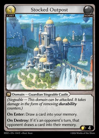 Image for Stocked Outpost (154) (Radiant Origins) - Grand Archive TCG
