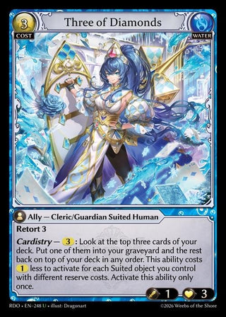 Image for Three of Diamonds (248) (Radiant Origins) - Grand Archive TCG