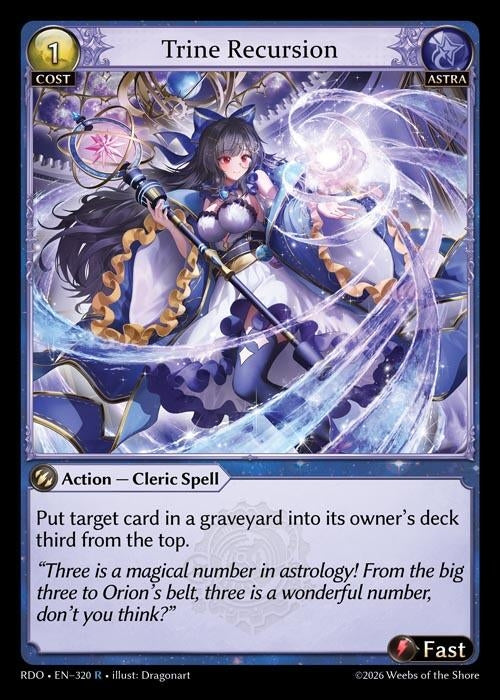 Image for Trine Recursion (320) (Radiant Origins) - Grand Archive TCG