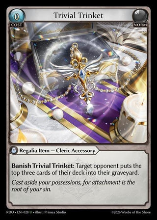 Image for Trivial Trinket (028) (Radiant Origins) - Grand Archive TCG