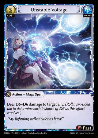 Image for Unstable Voltage (309) (Radiant Origins) - Grand Archive TCG