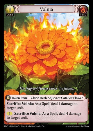 Image for Volnia (204) (Radiant Origins) - Grand Archive TCG