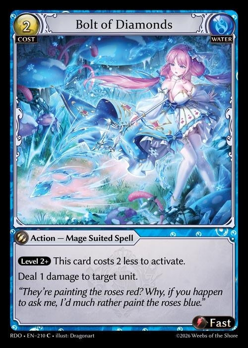 Image for Bolt of Diamonds (Curio Foil) (210) (Radiant Origins) - Grand Archive TCG