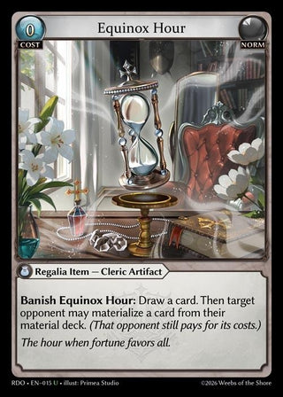 Image for Equinox Hour (Curio Foil) (015) (Radiant Origins) - Grand Archive TCG