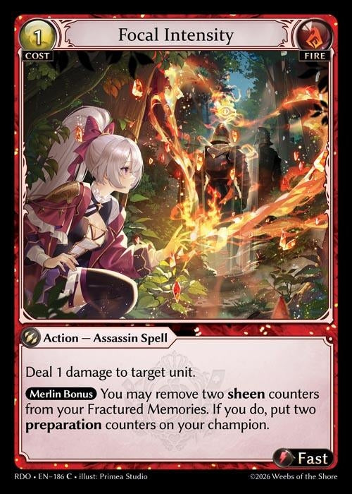 Image for Focal Intensity (Curio Foil) (186) (Radiant Origins) - Grand Archive TCG