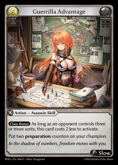 Image for Guerrilla Advantage (Curio Foil) (086) (Radiant Origins) - Grand Archive TCG