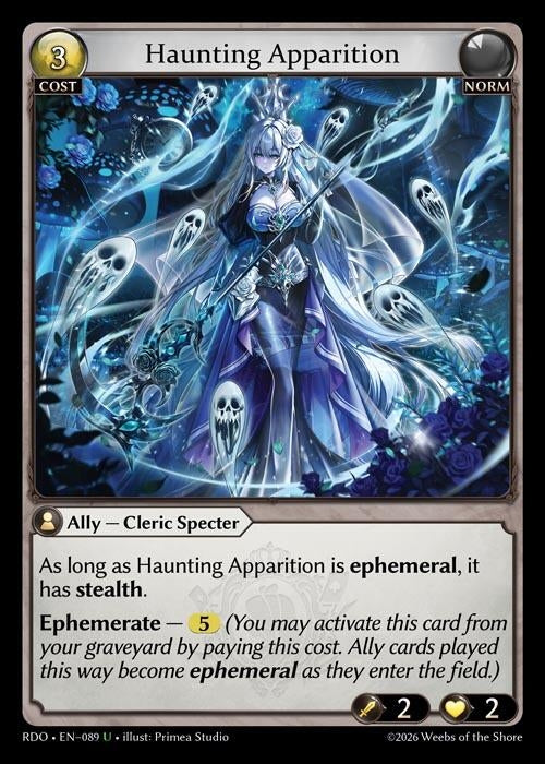 Image for Haunting Apparition (Curio Foil) (089) (Radiant Origins) - Grand Archive TCG