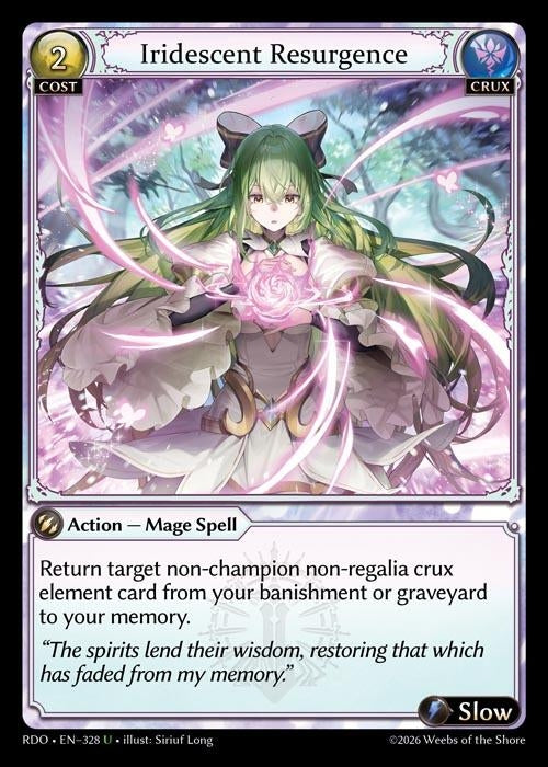 Image for Iridescent Resurgence (Curio Foil) (328) (Radiant Origins) - Grand Archive TCG
