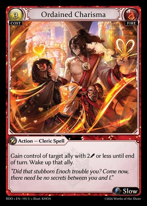 Image for Ordained Charisma (Curio Foil) (195) (Radiant Origins) - Grand Archive TCG