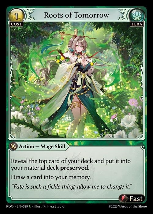 Image for Roots of Tomorrow (Curio Foil) (389) (Radiant Origins) - Grand Archive TCG