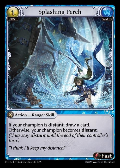 Image for Splashing Perch (Curio Foil) (245) (Radiant Origins) - Grand Archive TCG