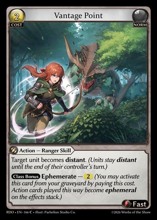Image for Vantage Point (Curio Foil) (166) (Radiant Origins) - Grand Archive TCG