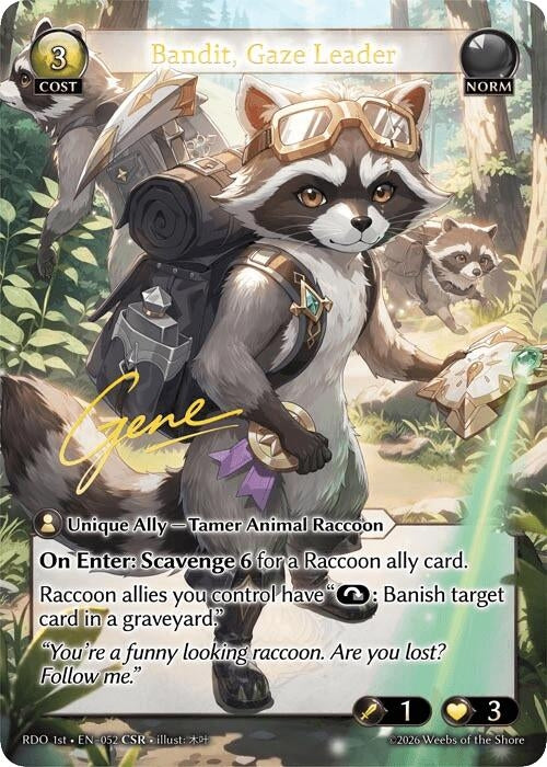 Image for Bandit, Gaze Leader (CSR) (52) (Radiant Origins) - Grand Archive TCG