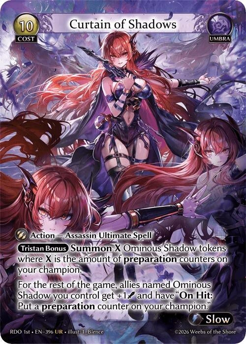 Image for Curtain of Shadows (396) (Radiant Origins) - Grand Archive TCG