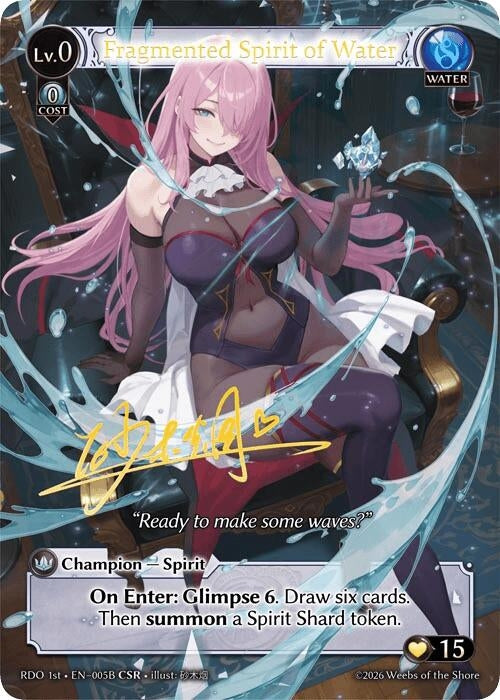 Image for Fragmented Spirit of Water (005B) (005B) (Radiant Origins) - Grand Archive TCG
