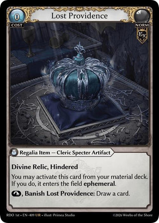 Image for Lost Providence (409) (Radiant Origins) - Grand Archive TCG