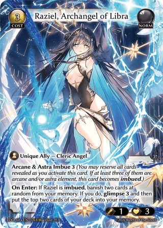 Image for Raziel, Archangel of Libra (126) (Radiant Origins) - Grand Archive TCG