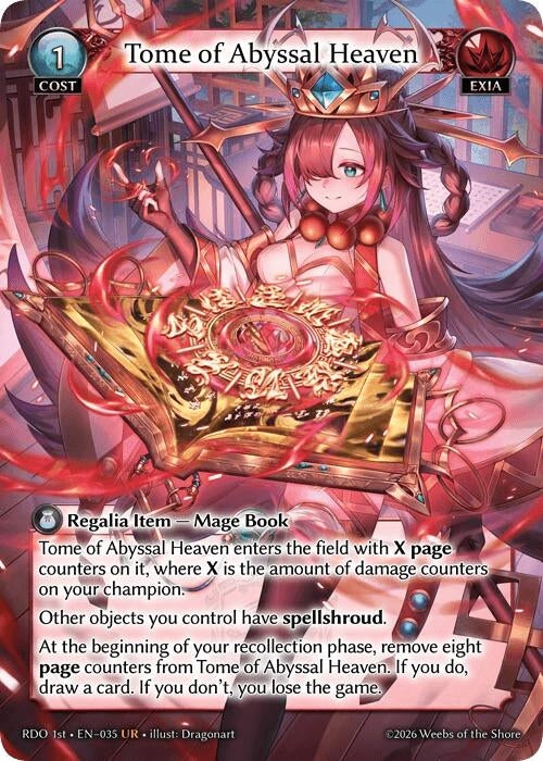 Image for Tome of Abyssal Heaven (35) (Radiant Origins) - Grand Archive TCG