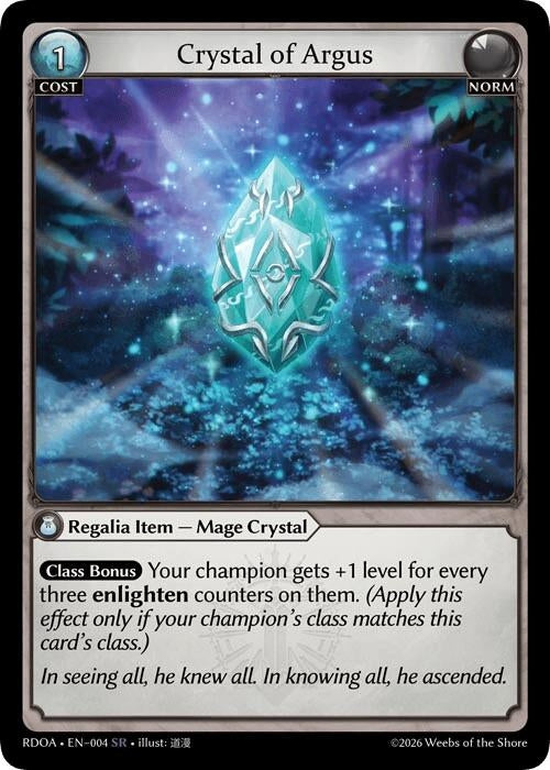 Image for Crystal of Argus (004) (Radiant Origins) - Grand Archive TCG
