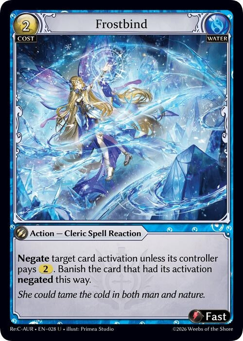 Image for Frostbind (028) (Mordred Re: Collection, Aurelian Regent) - Grand Archive TCG