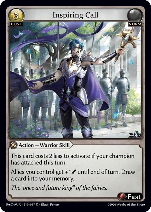 Image for Inspiring Call (017) (Mordred Re: Collection, Aurelian Regent) - Grand Archive TCG