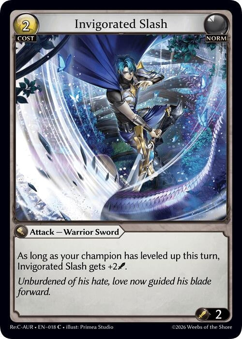 Image for Invigorated Slash (018) (Mordred Re: Collection, Aurelian Regent) - Grand Archive TCG