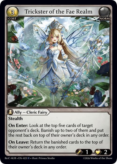 Image for Trickster of the Fae Realm (023) (Mordred Re: Collection, Aurelian Regent) - Grand Archive TCG