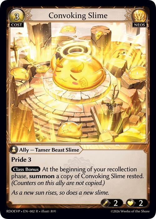 Image for Convoking Slime (002) (Radiant Origins Event Pack) - Grand Archive TCG
