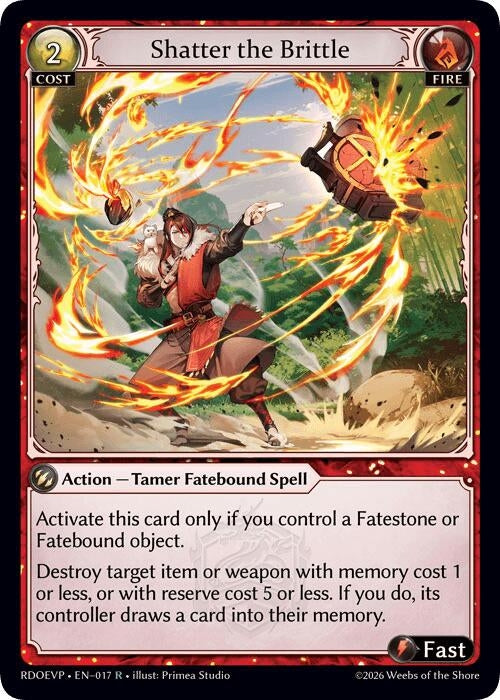 Image for Shatter the Brittle (017) (Radiant Origins Event Pack) - Grand Archive TCG