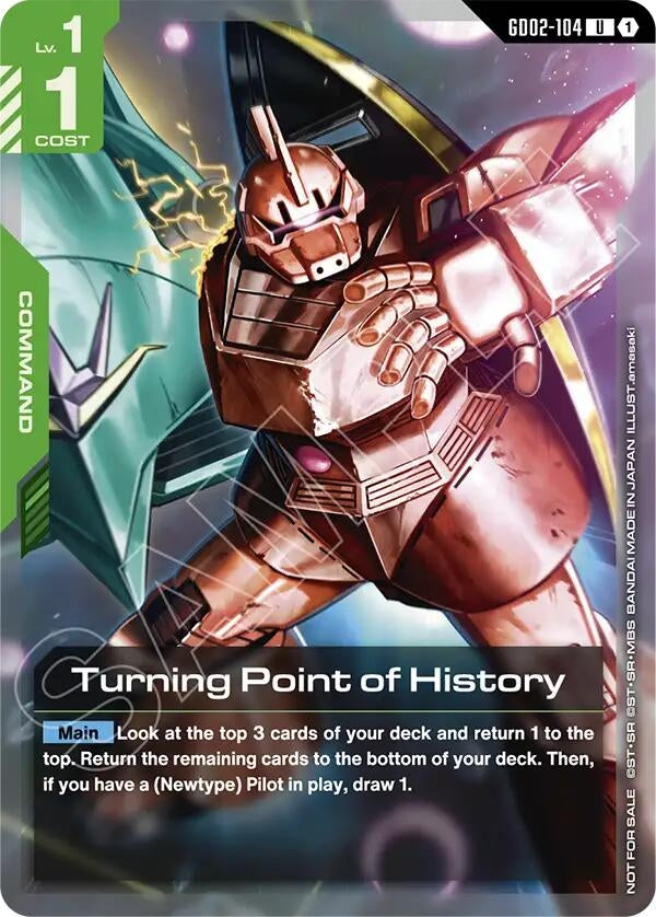 Image for Turning Point of History (Store Tournament Participant Pack 04) (GD02-104) (Gundam Promotional Cards) - Gundam Card Game