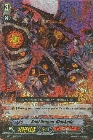 Seal Dragon Blockade (SP) (206) [BT02] - Cardfight Vanguard Single