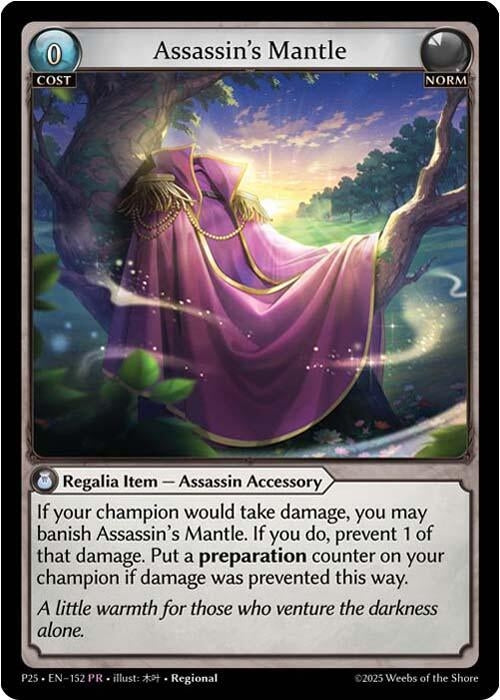 Image for Assassin's Mantle (152) (152) (Promotional Cards) - Grand Archive TCG