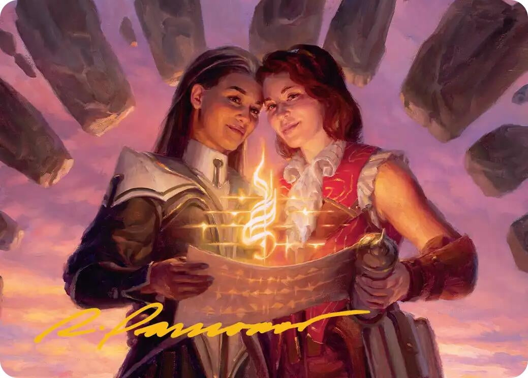 Image for Joined Researchers Art Card (Gold-Stamped Signature) (5) (Secrets of Strixhaven) - Magic: The Gathering