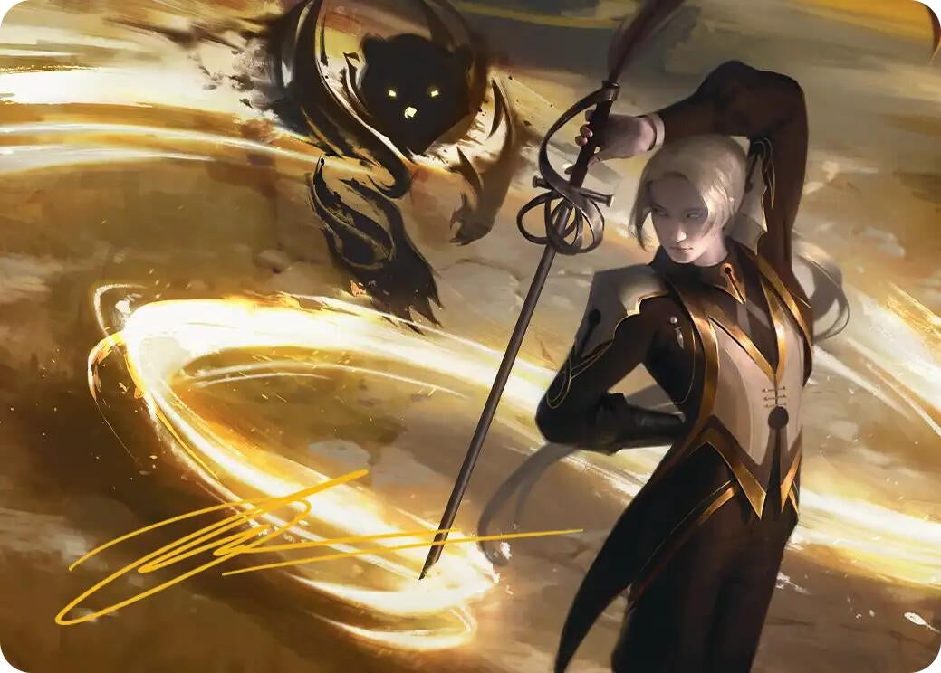 Image for Rapier Wit Art Card (Gold-Stamped Signature) (6) (Secrets of Strixhaven) - Magic: The Gathering