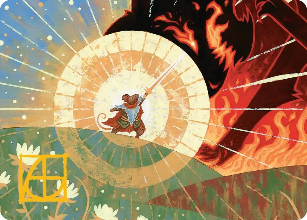 Image for Repel Calamity Art Card (Gold-Stamped Signature) (43) (Secrets of Strixhaven) - Magic: The Gathering
