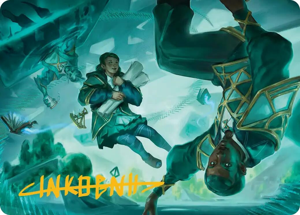 Image for Divergent Equation Art Card (Gold-Stamped Signature) (7) (Secrets of Strixhaven) - Magic: The Gathering