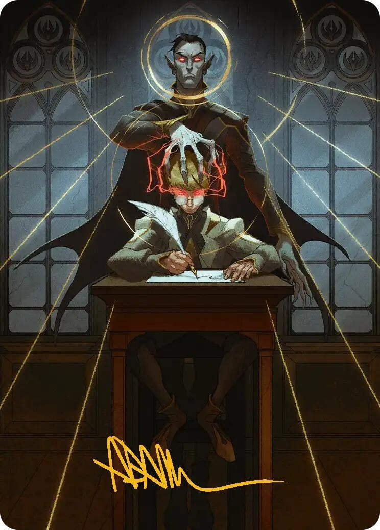Image for Vampiric Tutor Art Card (Gold-Stamped Signature) (45) (Secrets of Strixhaven) - Magic: The Gathering