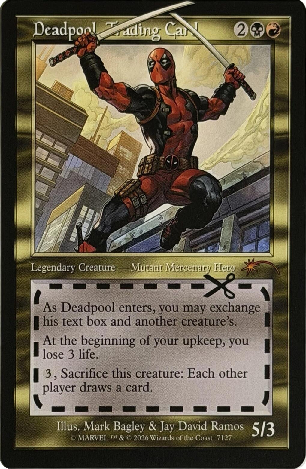 Image for Deadpool, Trading Card (7127) (7127) (Secret Lair Drop Series) - Magic: The Gathering