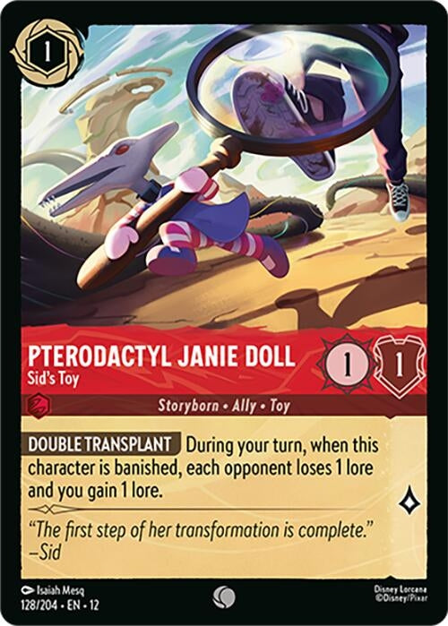 Image for Pterodactyl Janie Doll - Sid's Toy (128/204) (Wilds Unknown) - Disney Lorcana