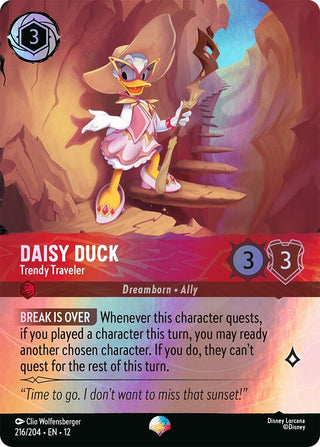 Image for Daisy Duck - Trendy Traveler (Epic) (216/204) (Wilds Unknown) - Disney Lorcana