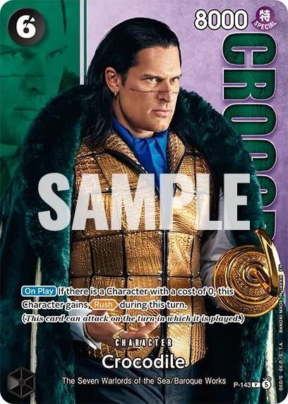 Image for Crocodile - P-143 (Premium Card Collection -Live Action Edition Vol.2 Baroque Works-) (P-143) (One Piece Promotion Cards) - One Piece Card Game