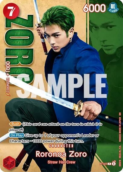 Image for Roronoa Zoro - P-141 (Premium Card Collection -Live Action Edition Vol.2 Straw Hat Crew-) (P-141) (One Piece Promotion Cards) - One Piece Card Game