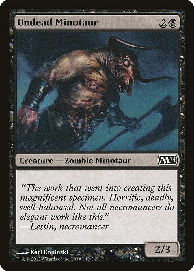 Undead Minotaur (119) [M14] - MTG Single