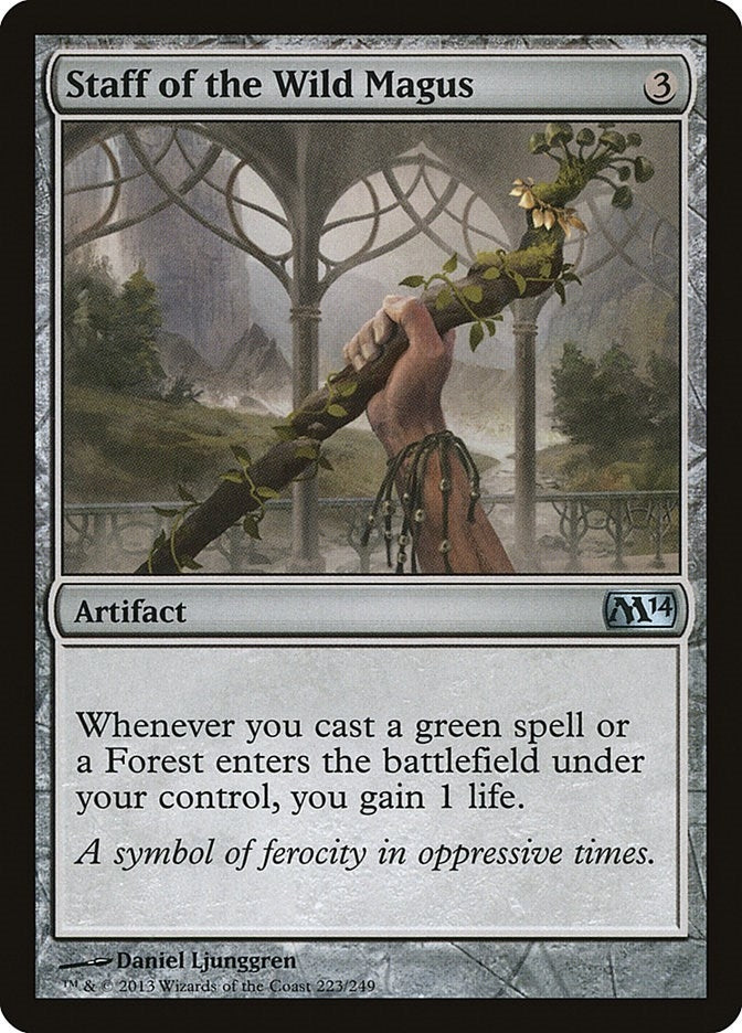 Staff of the Wild Magus (223) [M14] - MTG Single