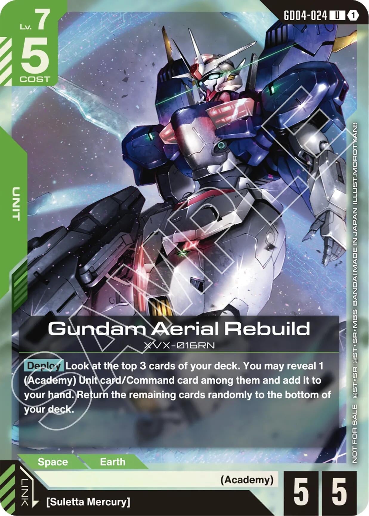 Image for Gundam Aerial Rebuild (GD04 Release Event) (GD04-024) (Gundam Promotional Cards) - Gundam Card Game