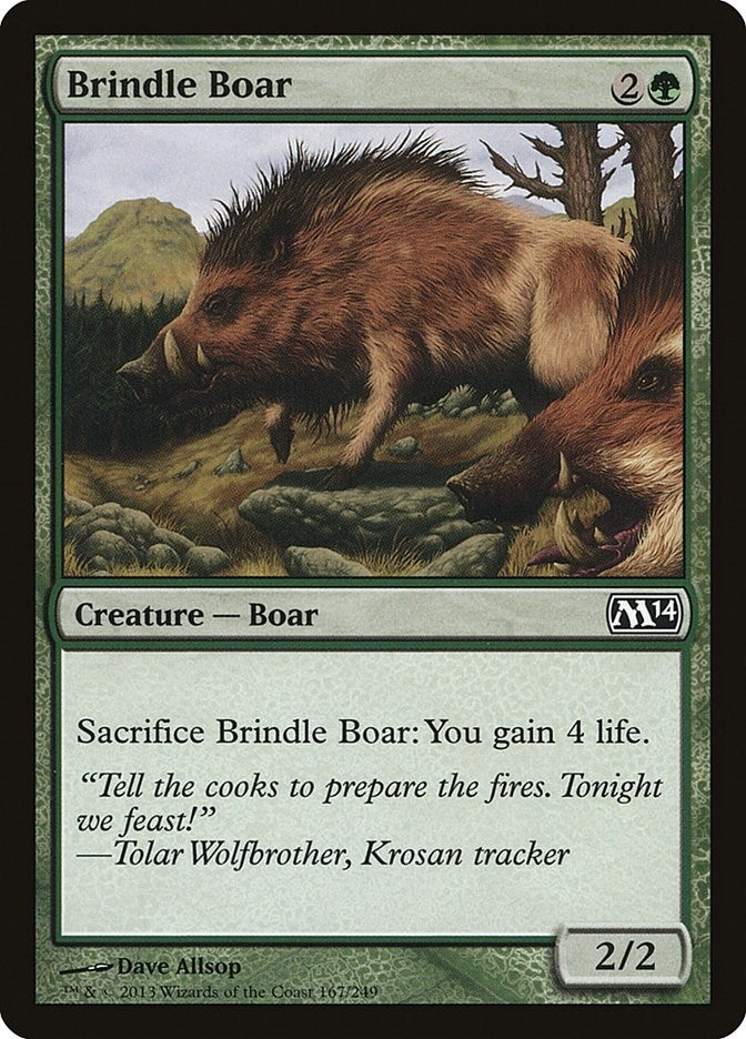 Brindle Boar (167) [M14] - MTG Single