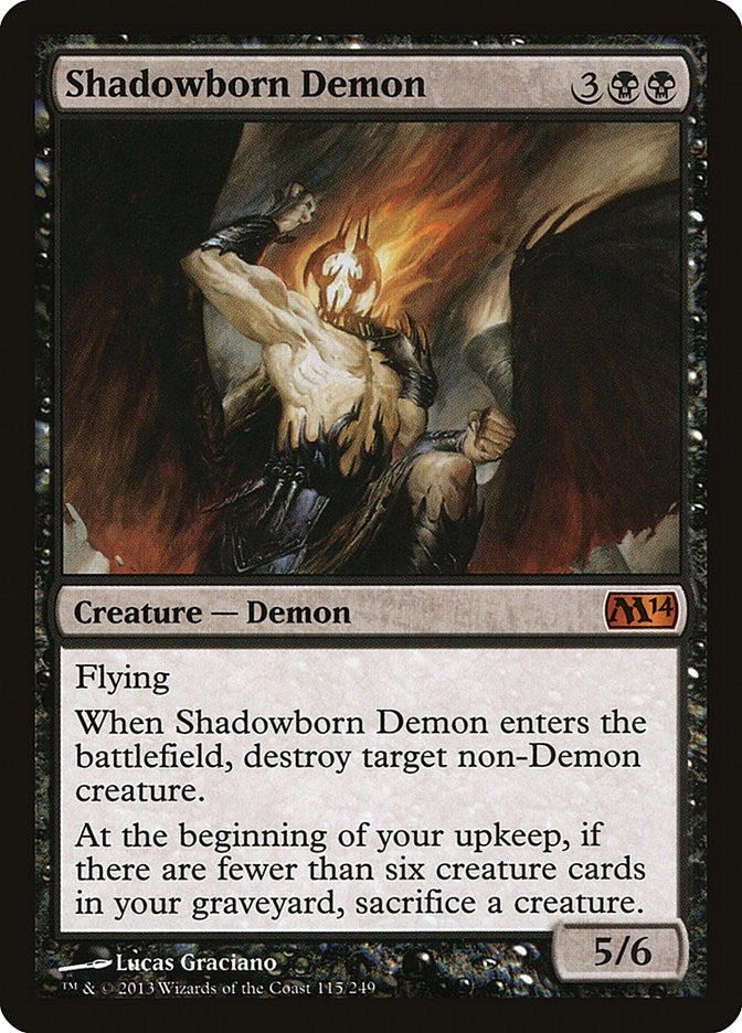 Shadowborn Demon (115) [M14] - MTG Single