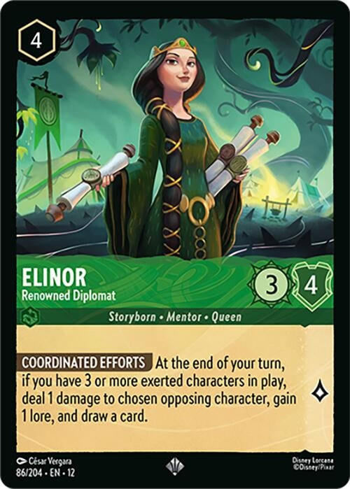 Image for Elinor - Renowned Diplomat (86/204) (Wilds Unknown) - Disney Lorcana