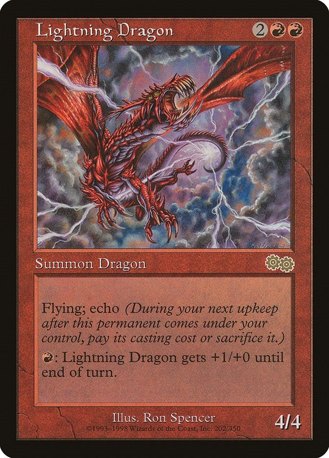 Lightning Dragon (202) [USG] - MTG Single