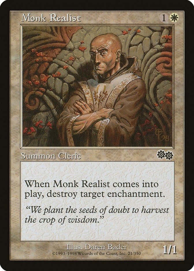 Monk Realist (21) [USG] - MTG Single